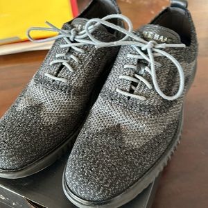 Men’s Cole Haan Zerogran magnet/black dress shoes size 7.5